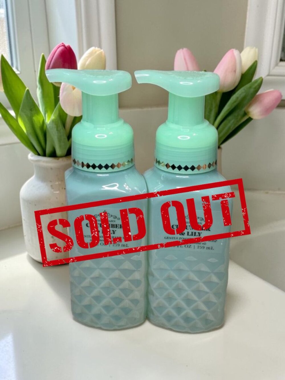 NEW*Bath & Body Works Cucumber & Lily Foaming Hand Soap Bundle